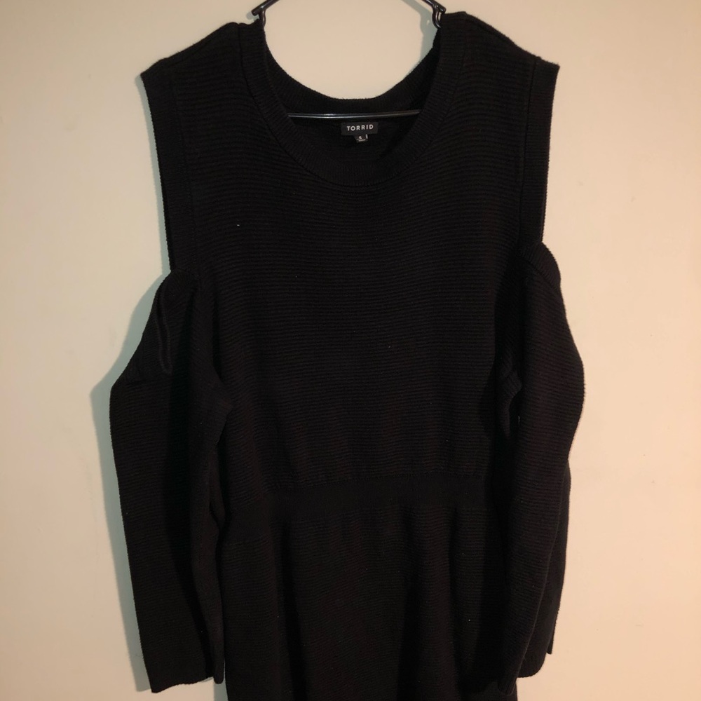 Black sweater dress
